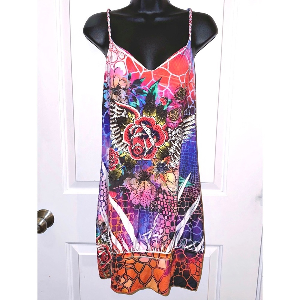 S-Twelve colorful tank top dress